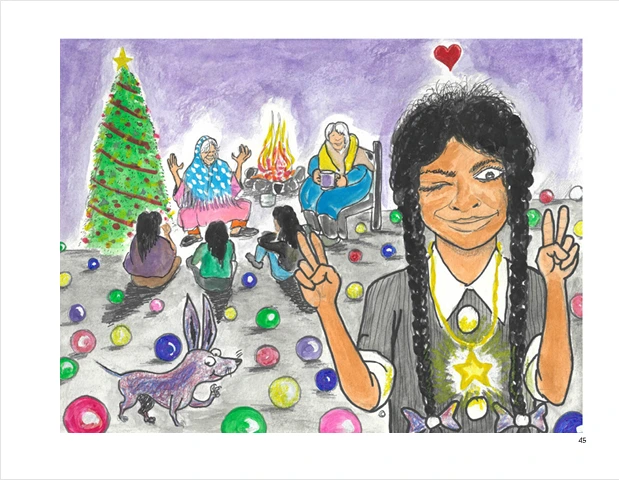The final page of Mi Tía Cajeta — Family love and real magic